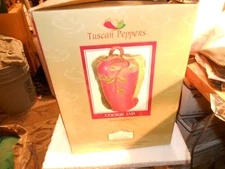 CANTERBURY 3 PEPPER COOKIE JAR NIB