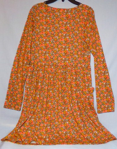 Cat & Jack dress pullover knit pockets small floral pattern size XL (14-16) - Picture 4 of 5