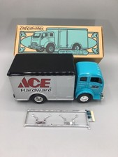 Diecast Metal Bank Ertl Ace Hardware 1949 GM Truck Turquoise  Silver Tilt-Cab