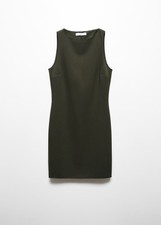 Mango Green Short Knitted Dress Size 10