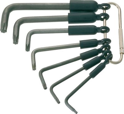 HAZET 7-tlg Winkelschraubendrehersatz T10 Innen-Torx 2115-T/7R