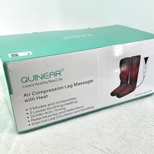 Quinear Air Compression Leg Messager with Heat for Circulation Recovery New