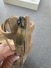 Sergio Rossi Suede Zip Up Heel Sandals Ankle Wrap — photo 5