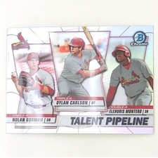 2020 Bowman Chrome Talent Pipeline Gorman Carlson Montero STL Cardinals #TP-STL