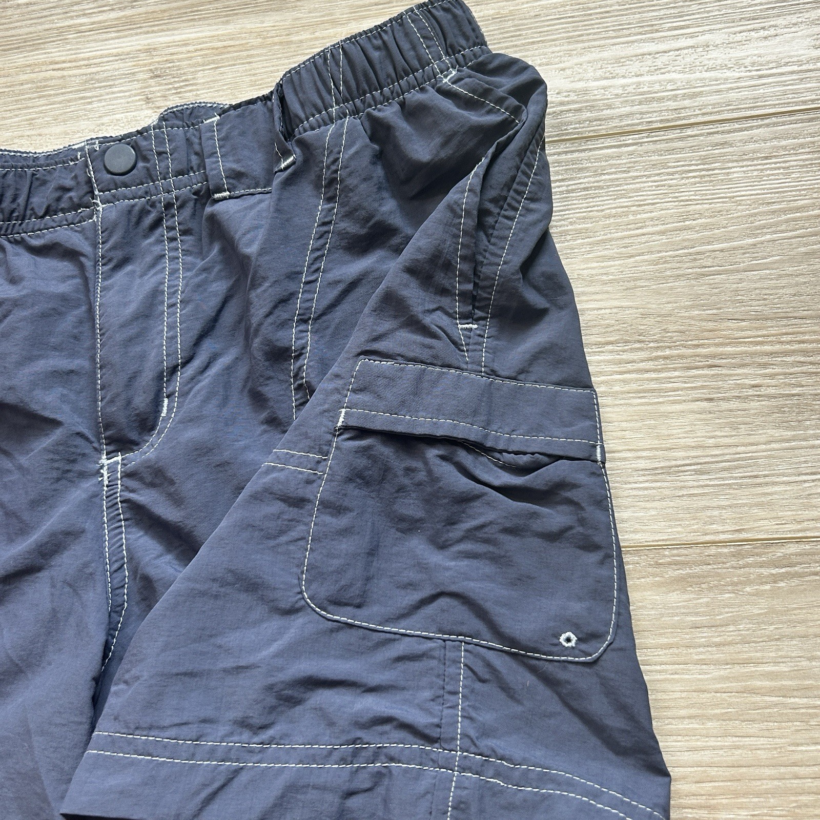 Columbia Sandy River Water Repellant Drawstring Shorts in Navy M thumbnail 3