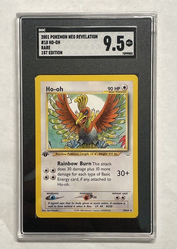 Ho-oh (1st Edition) graded SGC 9.5 for sale on eBay