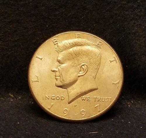 1997-P United States 50 cents, Philadelphia, Kennedy half, UNC, KM-A202b (US12)