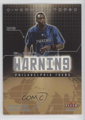 2002-03 Fleer Genuine Global Warning Dikembe Mutombo #GW5 HOF gb9