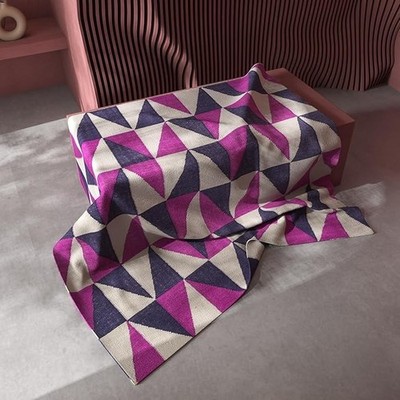 Pink & Purple Handmade Wool Carpet for Living Room, Bedroom & Home