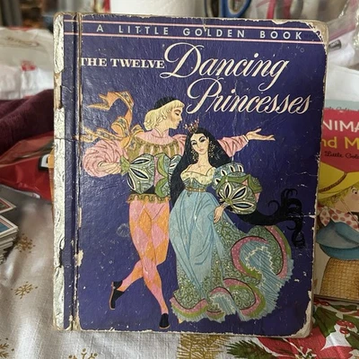 Little Golden Books The Twelve Dancing Princesses 1954 First Edition Rough - Image 1 of 4