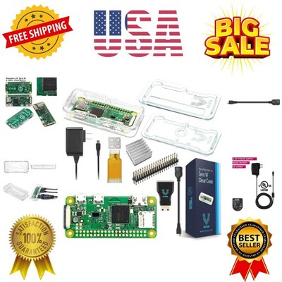 Raspberry Pi Zero W Basic Starter Kit-Includes Pi Zero W Board-Power Supply &...