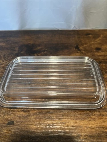 Vintage Pyrex 502-C Refrigerator Dish Lid Only  6 3/4 x 4 3/8  X   6  1/4 x 4"