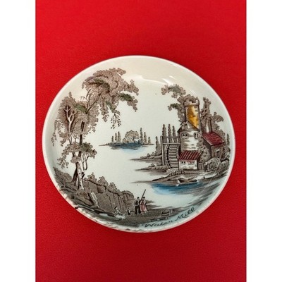 Vintage Johnson Brothers The Old Mill Water Mill 4'' Tea Bag Dish Butter Pat