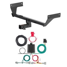 Receptor de enganche de remolque Curt de 2" con arnés de cableado de 4 pines para Nissan Rogue 21-25