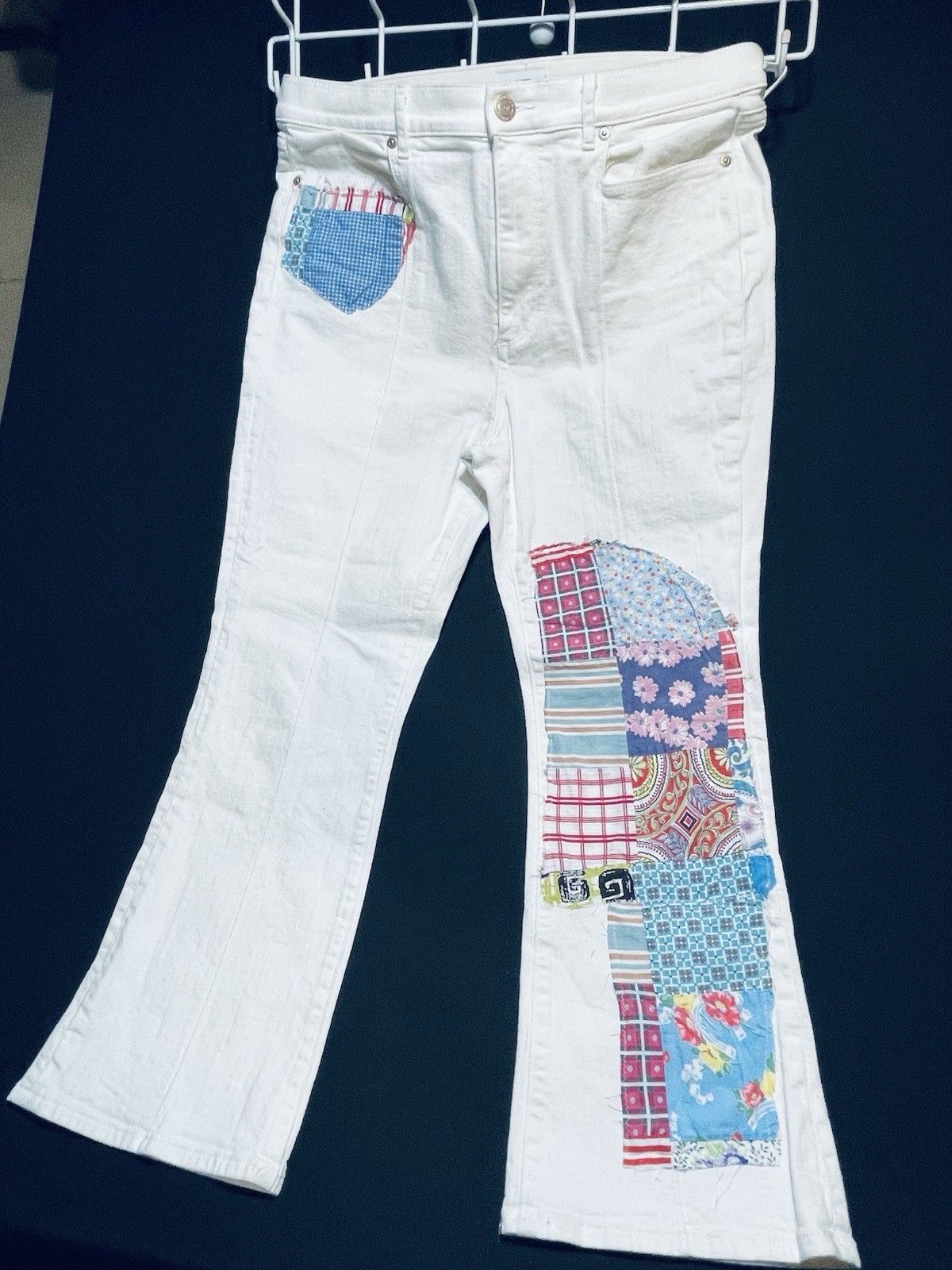 Loft patchwork Capris Size 12 - image 1