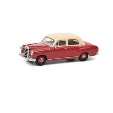 Schuco 1/64 Mercedes-Benz MB 180D rot/beige classic sedan alloy  model car