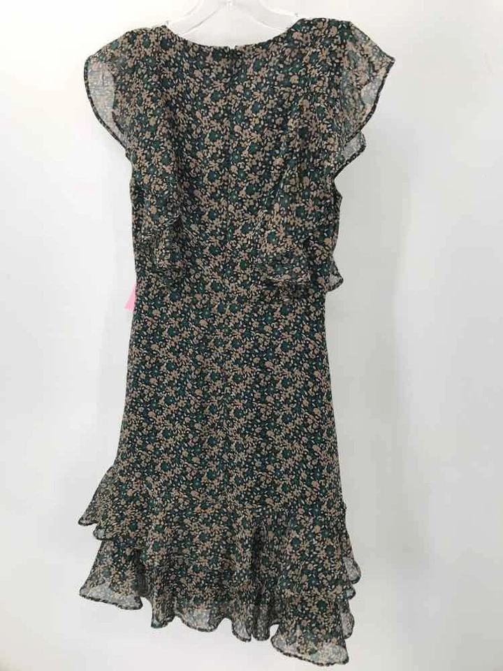 Pre-Owned Tommy Hilfiger Green Size 6P Floral Short Short Sleeve Dress - Image 2 of 3