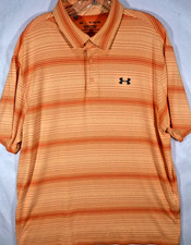 Under Armour-Mens Playoff Performance Polo Shirt-XL Extra Large-Orange-GOLF