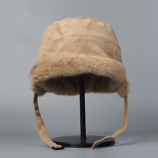 Femme Faux Daim Chapeau Trappeur Hiver Pilote Oreille Rabats Cap Extérieur Ski