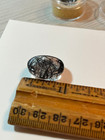 Black Tourmaline Rutilated Rutile Quartz Polished Gemstones Cabochon -2- — photo 7