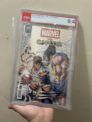 KITH MARVEL vs CAPCOM #1 Silver Variant Wolverine vs Ryu PSA Graded 9.4