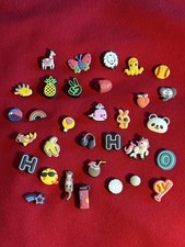 32 Mixed Croc Jibbitz Charms Lot Animals Fruits Sports  2 Light Up 