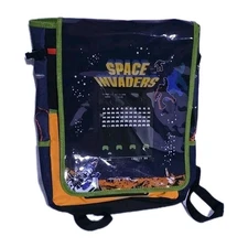 Official Taito Space Invaders Video Game Backpack - Laptop Bag  - RARE