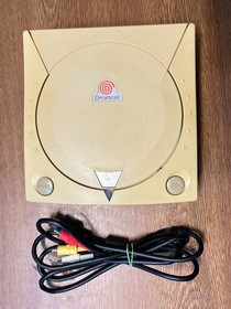 Sega Dreamcast Console HKT-3000 w/AV Cable Tested Japan NTSC-J DC Yellowing