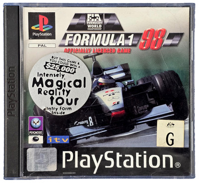 Formula 1 98 PS1 PS2 PS3 PAL *No Manual* PlayStation #2