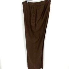 Lauren Ralph Lauren Brown Linen Trousers Pants Size 12