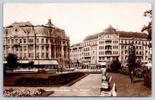 Antique Romania Postcard TIMISOARA Str. Bursei City Square 1932