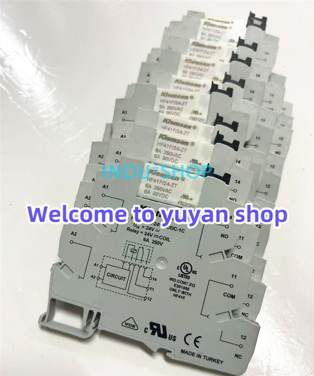 10PCS USED KLEMSAN KPR-SCE-24VAC/DC-1C Relay TESTED