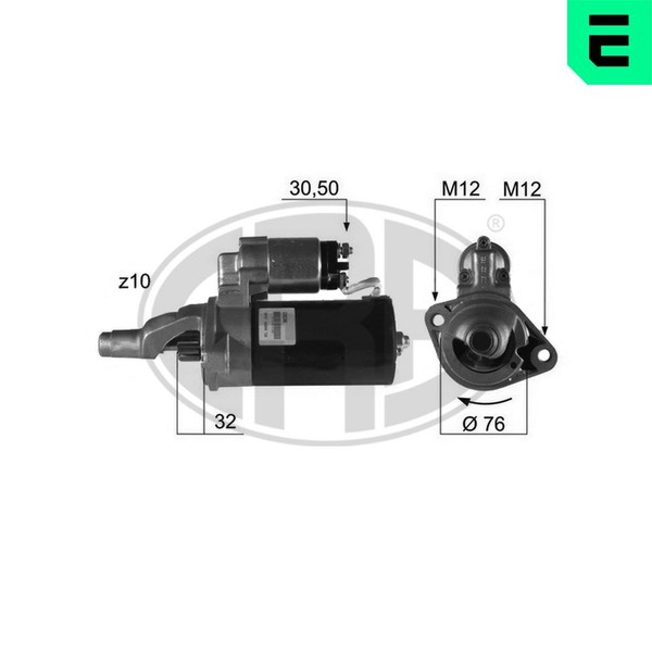 ERA Anlasser Starter 220206A FüR VW 3B3 3B2 3B5 Passat 3B6 12V B5 Variant TDI A6-image
