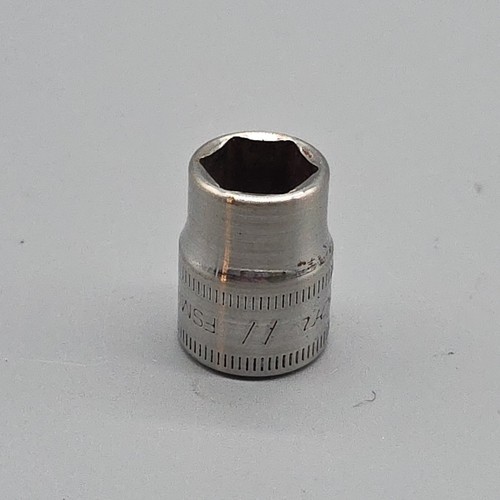 Snap On Tools  FSM111 3/8" Drive 11mm 6PT Point Metric Shallow Chrome Socket USA - Foto 5 di 5