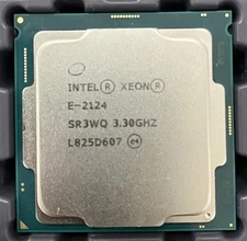Intel Xeon E-2124 3.30GHz Quad Core Processor CPU 3.3 GHz SR3WQ
