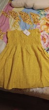 Forever 21 Women's Yellow Floral Dress Medium