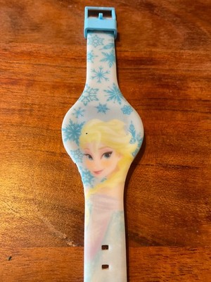 Disney Frozen Elsa Digital Kids Watch LED Red Display New Battery Works Great