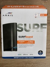 ARRIS SURFboard G34 AX3000 DOCSIS 3.1 Wi-Fi Cable Modem Router Dual-Band Gaming