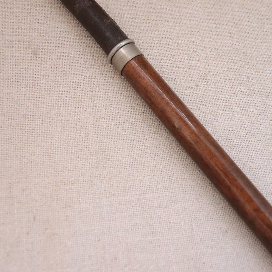 Solid Silver Greyhound Dog Cane Walking Stick Vtg… - image 5