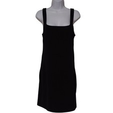 Babaton Womens Black Square Neck Shapewear Contour Bodycon Dress L