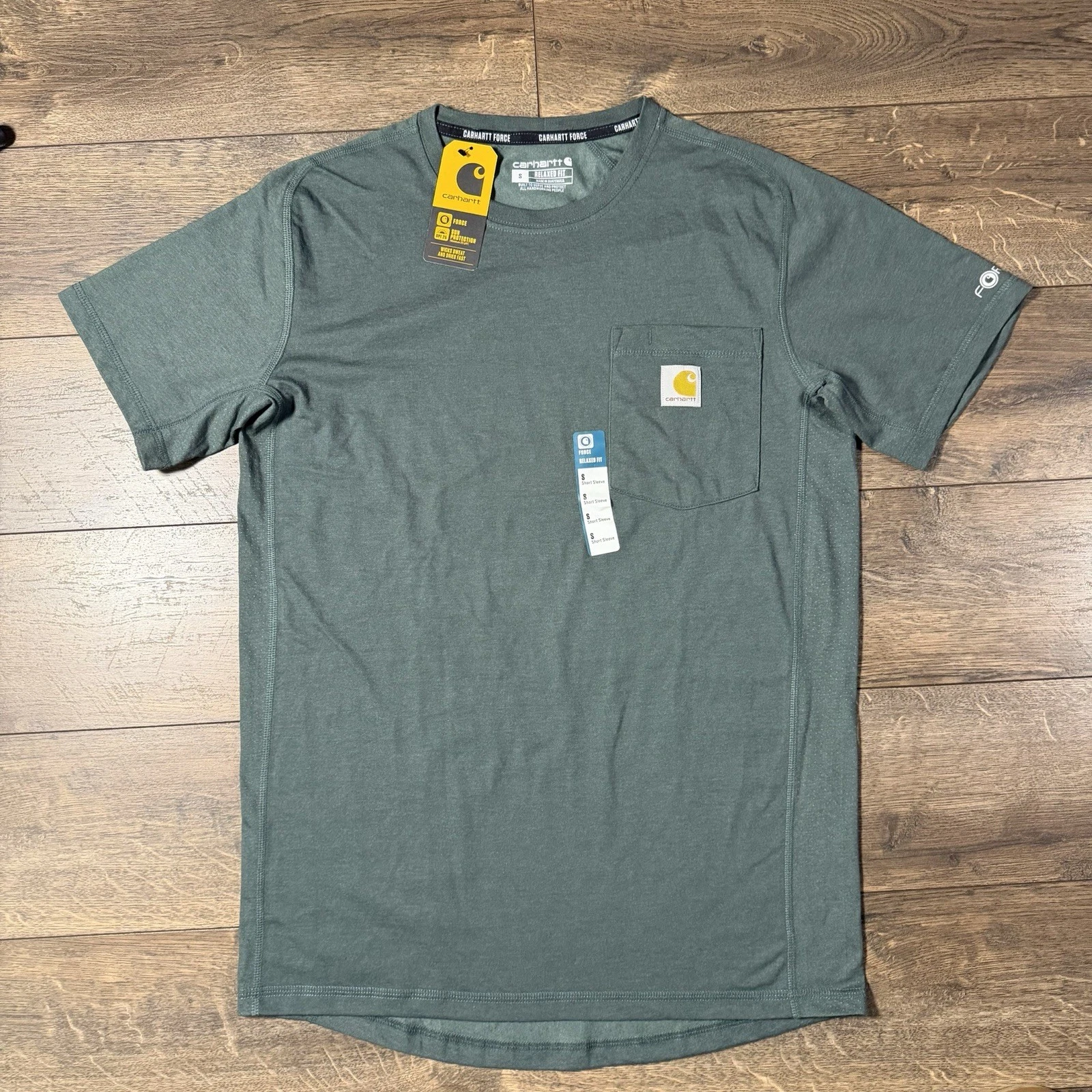 Carhartt Force Pocket T Shirt Mens Size Small Short Sleeve Relaxed Fit TK6652-M