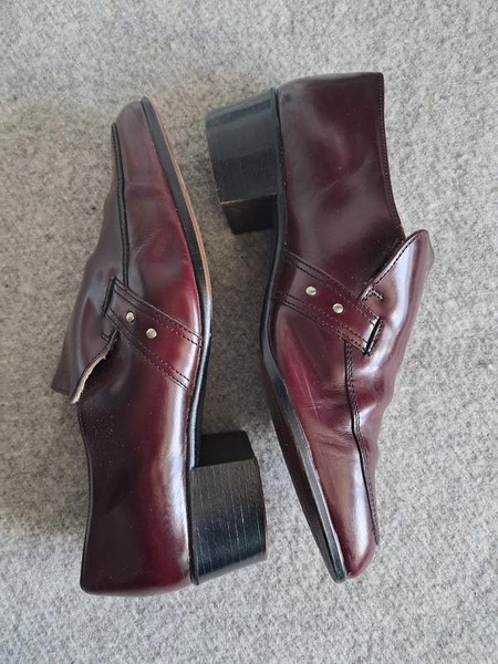 Women Robert Clergerie Loafers Burgundy Leather 42