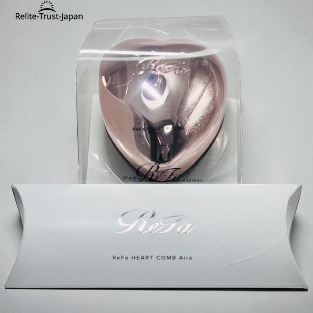 ReFa Heart Brush & Heart Comb Rose Gold Set Authentic Limited Hair