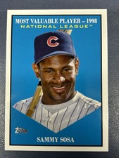 Topps 2025 Sammy Sosa Chicago Cubs Most Valuable Player MV-25 MLB Baseball Card