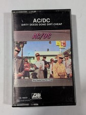 AC/DC - Dirty Deeds Done Dirt Cheap Cassette 1981 Atlantic   CS 16033