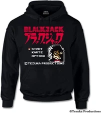 Osamu Tezuka Retro Game Design Hoodie Black Jack 8bit JP LTD Original