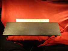 3RU Rack Mount Blank 19" x 5.25" Used Steel Black 2 Screw Hole scuffed