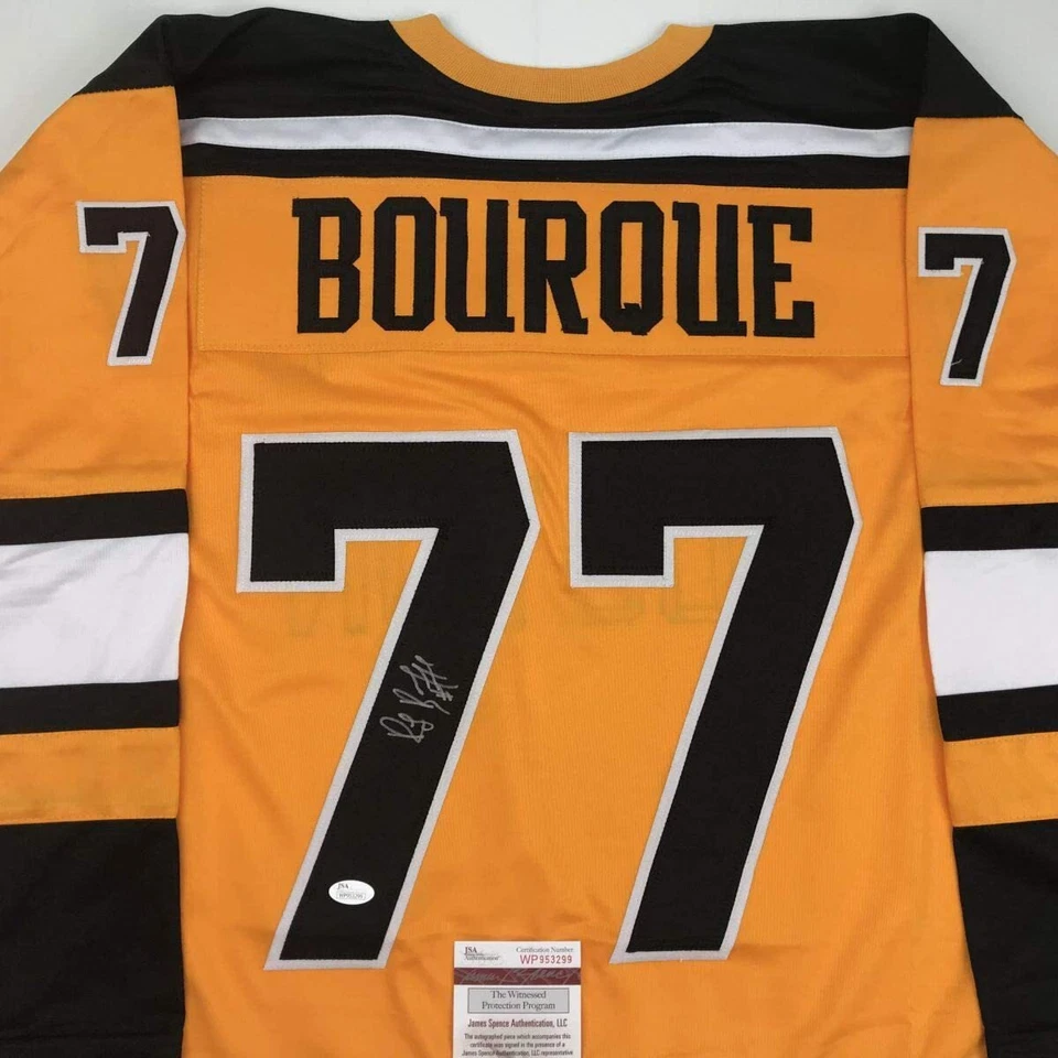 Autographed/Signed RAY BOURQUE Boston Yellow Hockey Jersey JSA COA Auto - Image 2 of 4