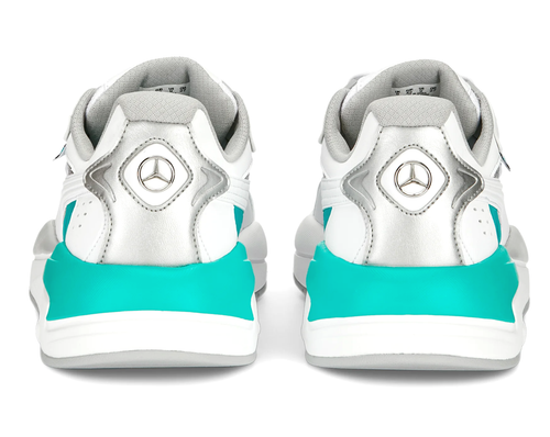 ZAPATOS DEPORTIVOS PUMA MERCEDES AMG X RAY SPEED PETRONAS F1 BLANCOS CONDUCCIÓN CARRERAS - Imagen 4 de 7