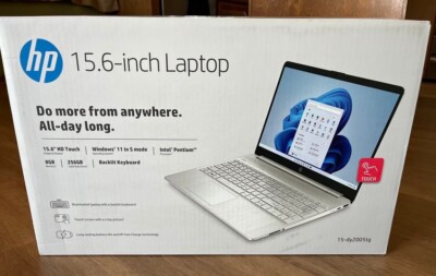 HP 15-dy2005tg 15.6'' (256GB SSD, Intel Pentium Gold 7505, 2.00GHz, 8GB RAM) New!